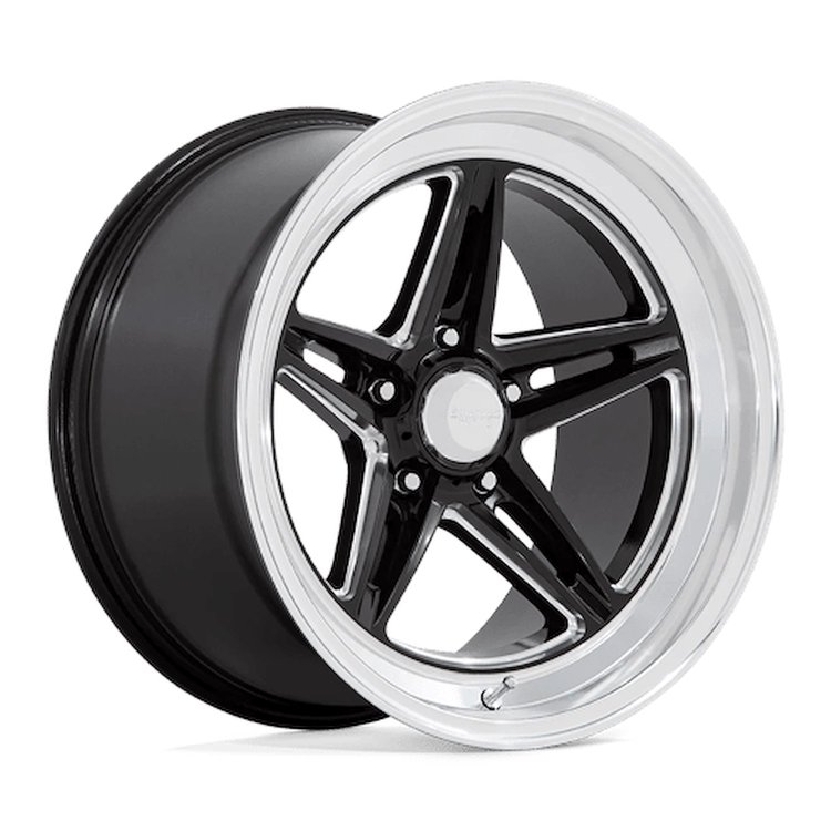 VN514BE18703400 VN514 GROOVE Wheel [Size: 18"x7"] Gloss Black Milled w/Diamond Cut Lip Finish
