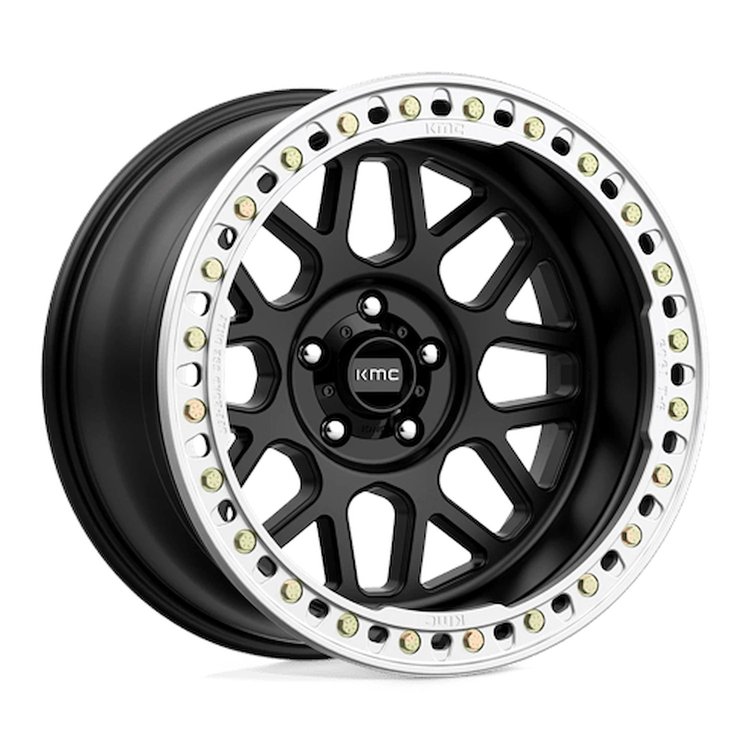 KM23521050748N KM235 GRENADE CRAWL Beadlock Wheel [Size: 20"x10"] Satin Black Finish