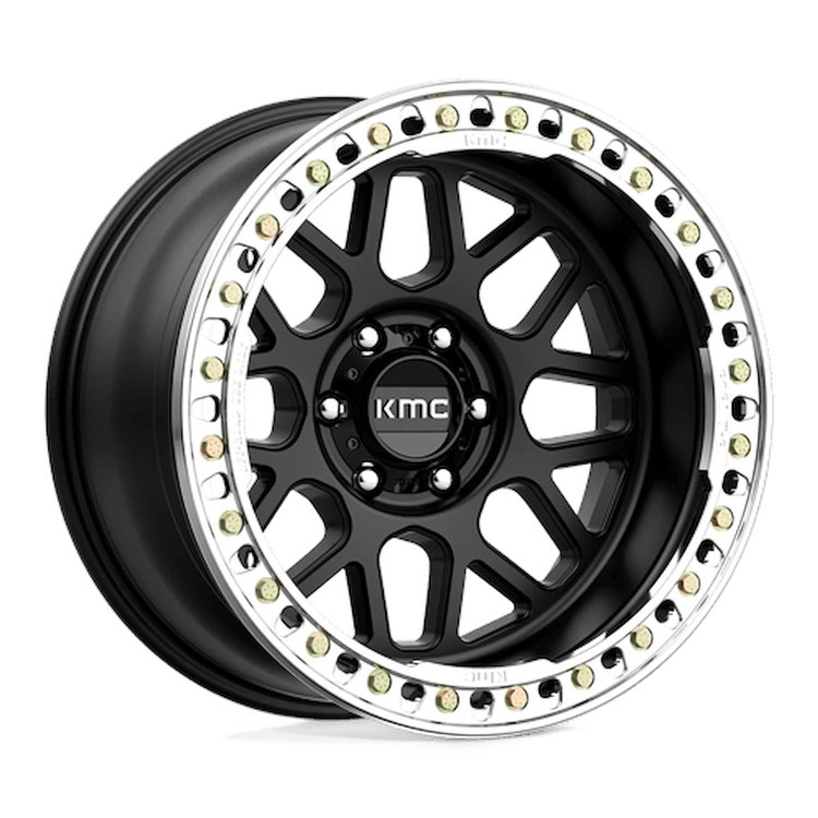 KM23521060748N KM235 GRENADE CRAWL Beadlock Wheel [Size: 20"x10"] Satin Black Finish