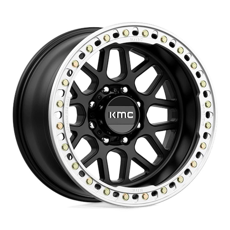 KM23521080748N KM235 GRENADE CRAWL Beadlock Wheel [Size: 20"x10"] Satin Black Finish