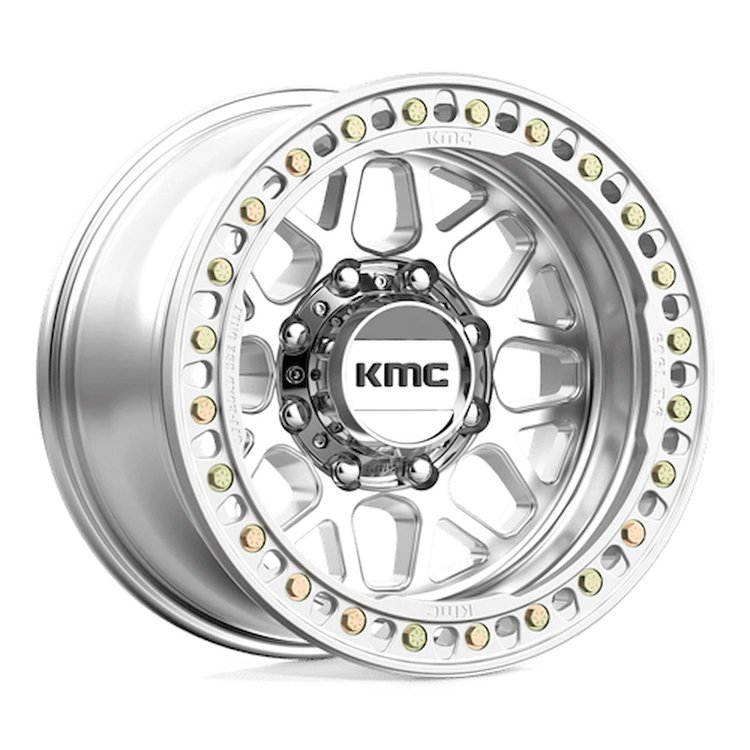 KM23579080538N KM235 GRENADE CRAWL Beadlock Wheel [Size: 17"x9"] Machined Finish