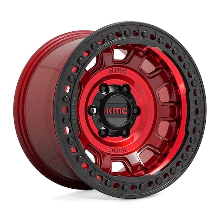 KM23679050915N KM236 TANK Beadlock Wheel [Size: 17"x9"] Candy Red Finish