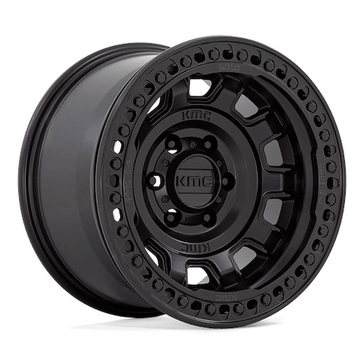 KM23679060738N KM236 TANK Beadlock Wheel [Size: 17"x9"] Satin Black Finish