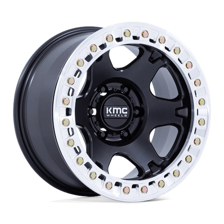KM238MD17906038N KM238 VI Beadlock Wheel [Size: 17"x9"] Satin Black w/Machined Ring Finish