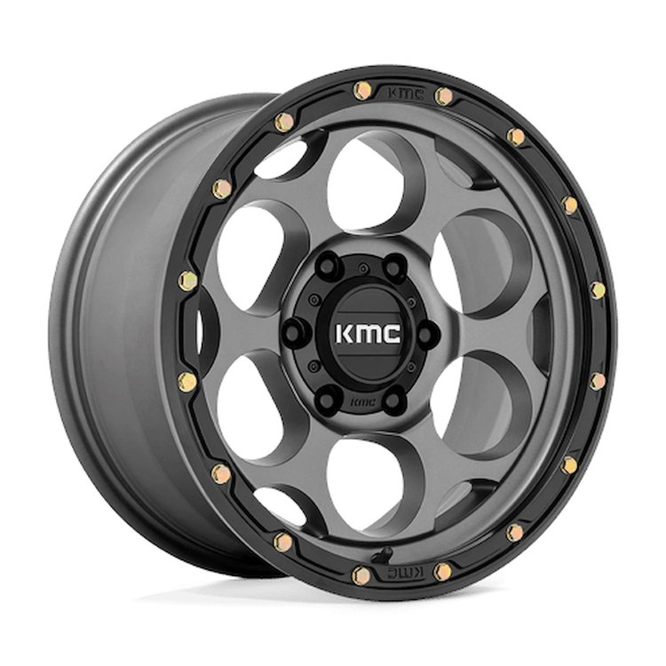 KM54178568918 KM541 DIRTY HARRY Wheel [Size: 17"x8.5"] Satin Gray w/Black Lip Finish