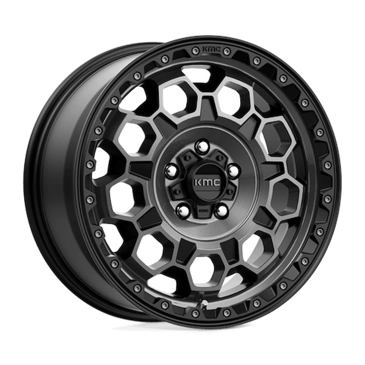 KM54578045438 KM545 TREK Wheel [Size: 17"x8"] Satin Black w/Gray Tint Finish