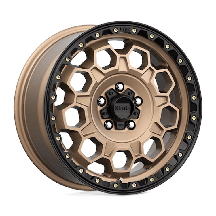 KM54578045638 KM545 TREK Wheel [Size: 17"x8"] Matte Bronze w/Black Lip Finish