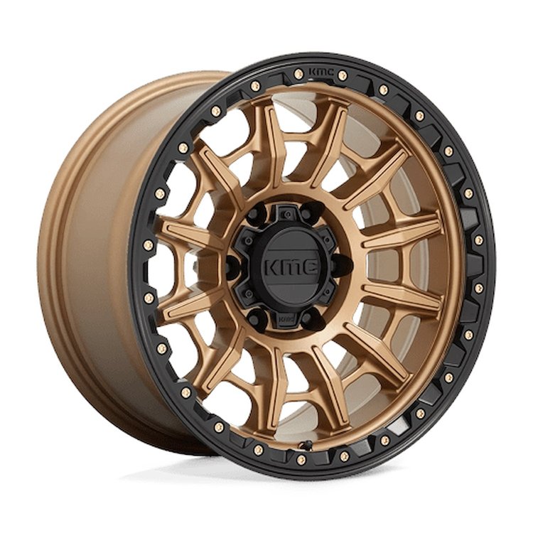 KM54779063600 KM547 CARNAGE Wheel [Size: 17"x9"] Matte Bronze w/Black Lip Finish