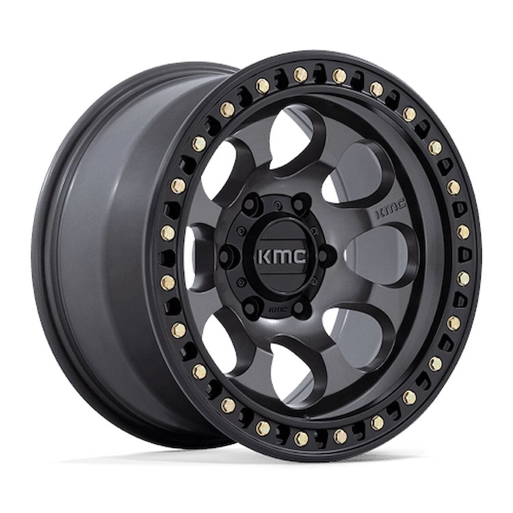 KM550AB18905018 KM550 RIOT SBL Wheel [Size: 18"x9"] Anthracite w/Satin Black Lip Finish