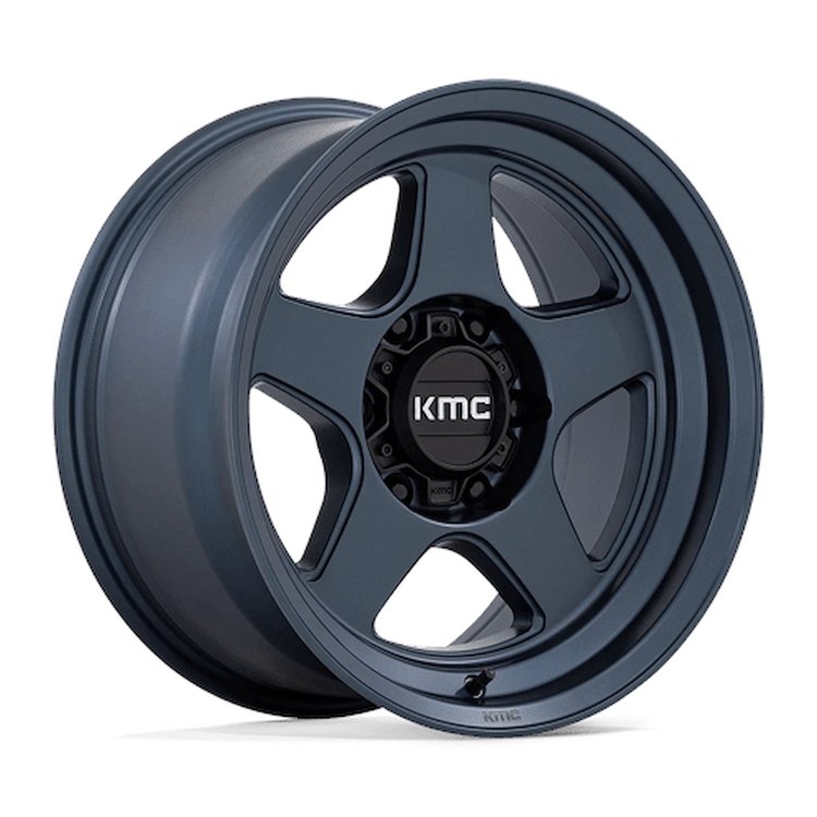 KM728LX17856810N KM728 LOBO Wheel [Size: 17"x8.5"] Metallic Blue Finish