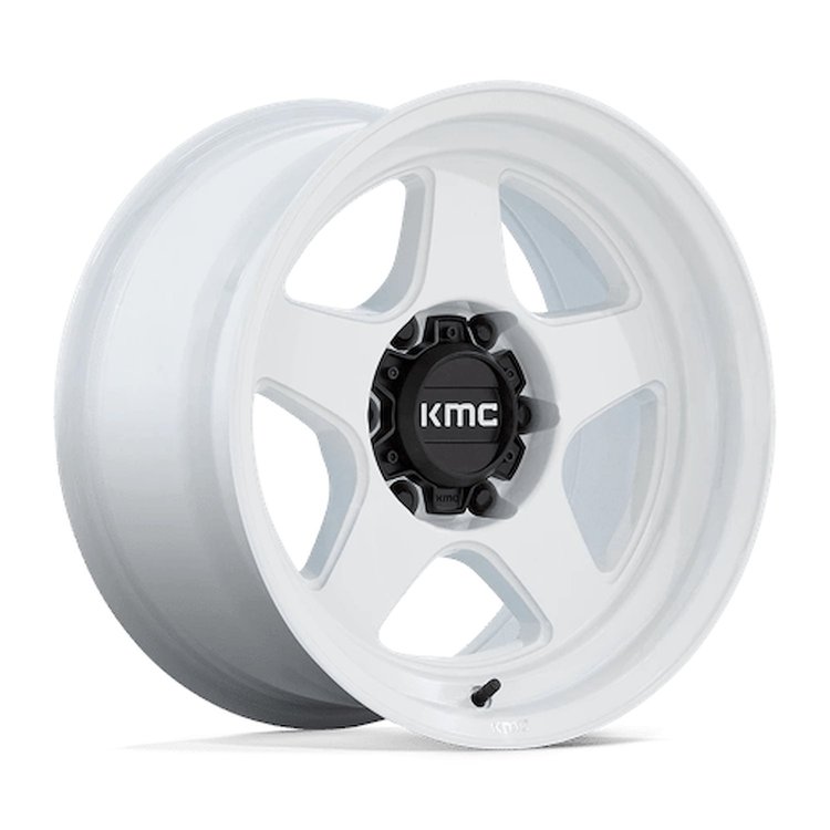 KM728WX17856810N KM728 LOBO Wheel [Size: 17"x8.5"] Gloss White Finish