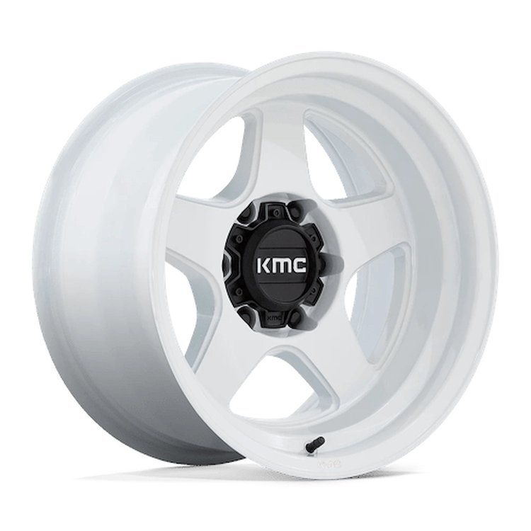 KM728WX17906838N KM728 LOBO Wheel [Size: 17"x9"] Gloss White Finish