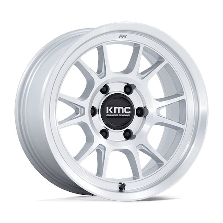 KM729DX17856300 KM729 RANGE Wheel [Size: 17"x8.5"] Gloss Silver w/Machined Face Finish