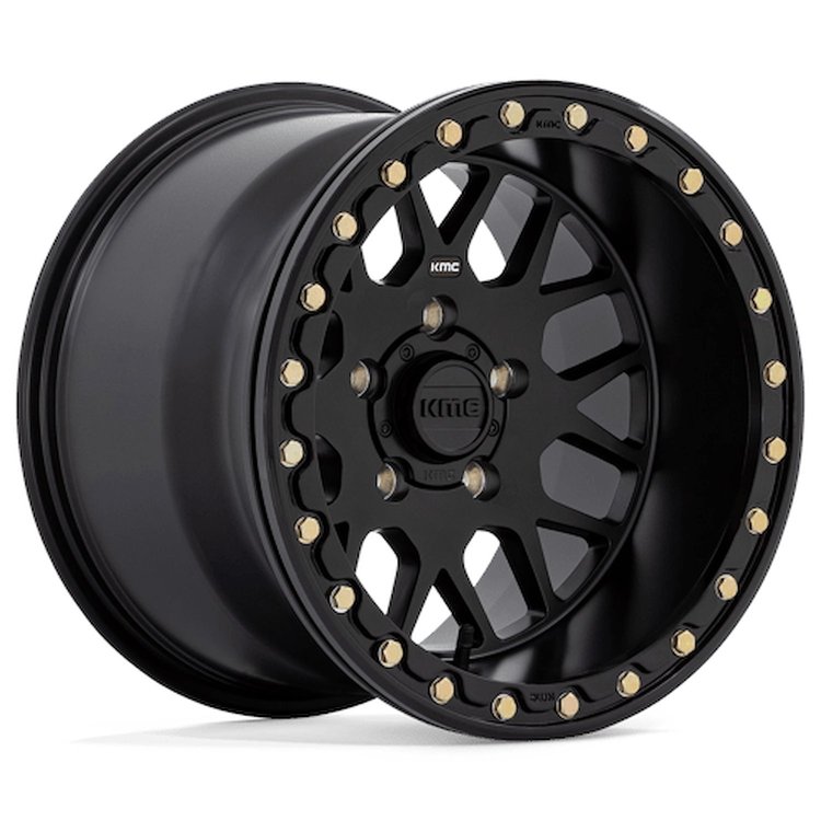 KS23547048710 KS235 GRENADE Beadlock Wheel [Size: 14"x7"] Satin Black Finish