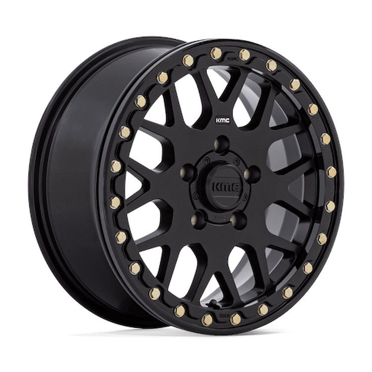 KS23556012738 KS235 GRENADE Beadlock Wheel [Size: 15"x6"] Satin Black Finish
