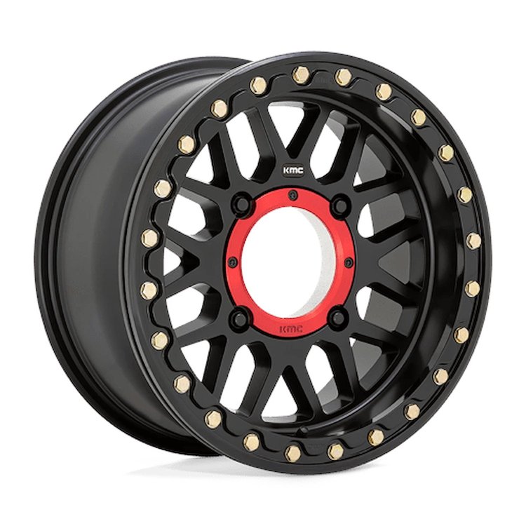 KS23557044710 KS235 GRENADE Beadlock Wheel [Size: 15"x7"] Satin Black Finish