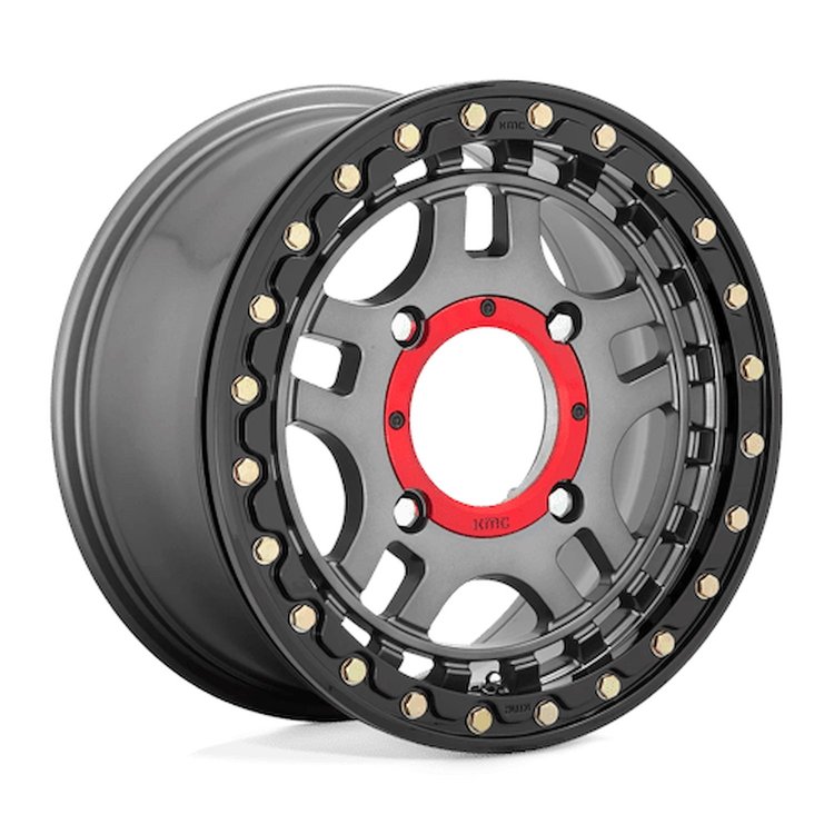 KS24057044438 KS240 RECON Beadlock Wheel [Size: 15"x7"] Gun Metal w/Gloss Black Ring Finish