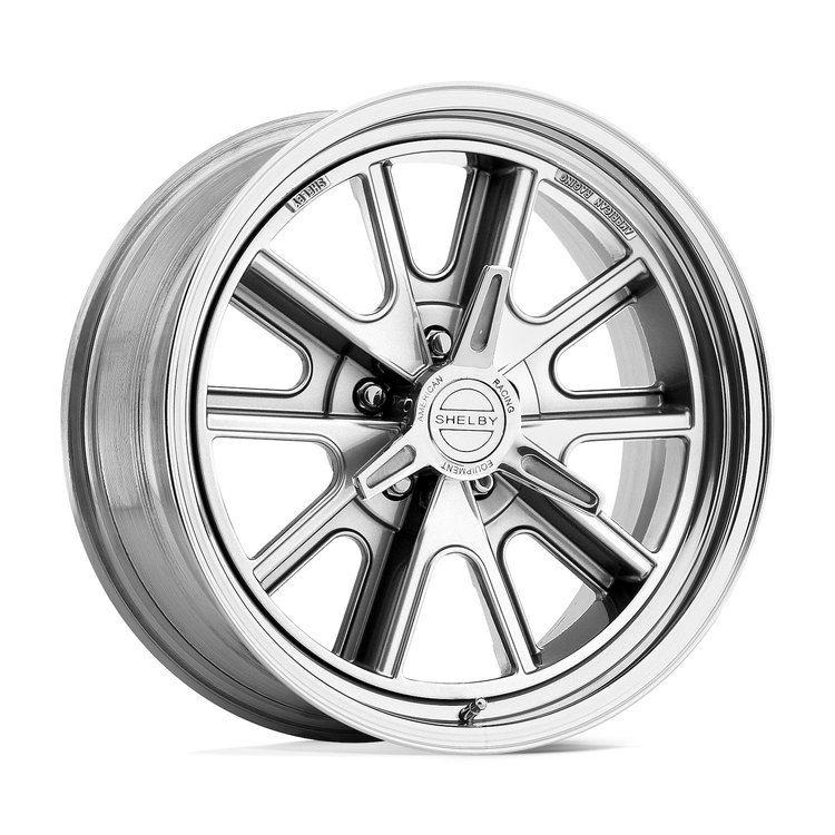 AMERICAN RACING 427 SHELBY COBRA TWO-PIECE POLISHED 17 x 9.5 5x4.5 6 5.49
