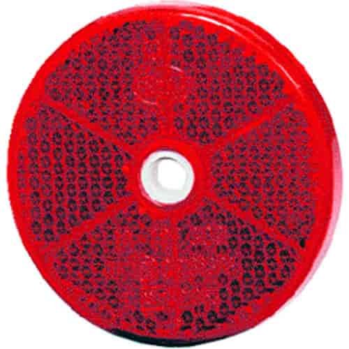 2014 Reflex Reflector 60mm Dia. Round Red Lens ECE Approved