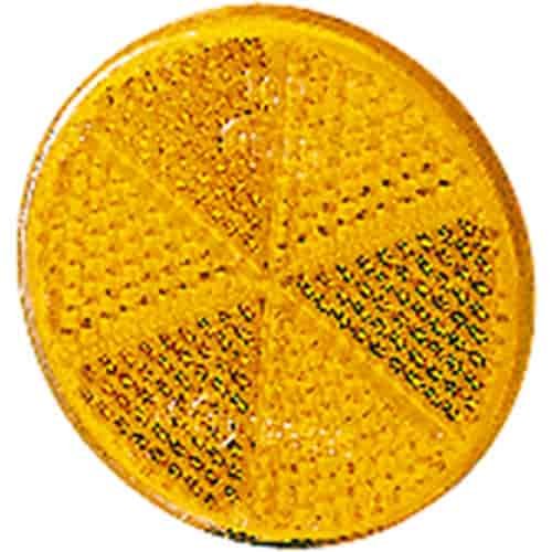 2014 Reflex Reflector 60mm Dia. Round Amber Lens w/Adhesive ECE Approved