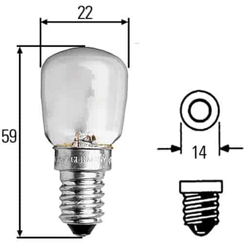 PR Incandescent Bulb 230V 25W
