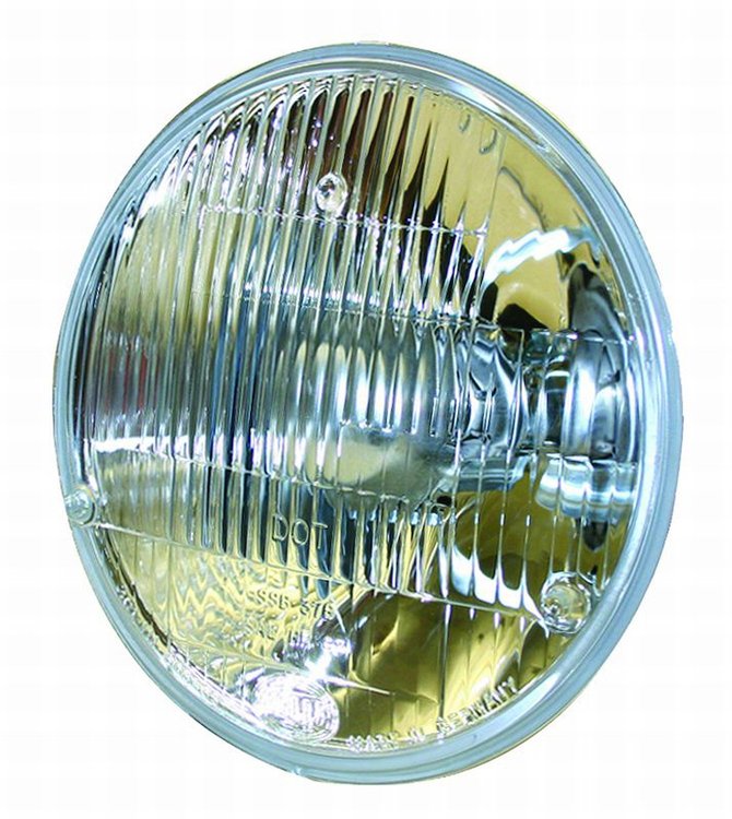 7" Round Vision Plus Halogen Conversion Headlamp Includes 1 Lamp, Dust Boot and Bulb SAE/DOT Approved