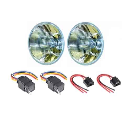 7" Round Vision Plus Halogen Conversion SAE/DOT Headlamp Kit