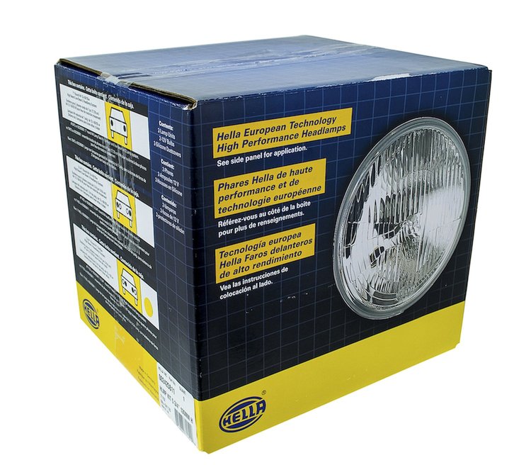 5-3/4" Round Vision Plus Halogen Conversion Headlamp Kit Includes 2 Lamps, Dust Boots and Bulbs ECE Approved