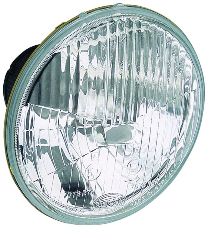 5-3/4" Round Vision Plus Halogen Conversion Headlamp Includes 1 Lamp, Dust Boot and Bulb ECE Approved
