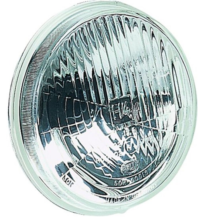 5-3/4" Round Vision Plus Halogen Conversion Headlamp Includes 1 Lamp and Dust Boot Bulb NOT Included ECE Approved