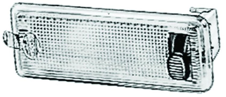 2931 Interior Lamp Rectangle Clear Lens w/Switch