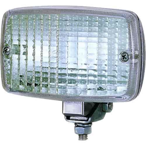 2985 Reverse Lamp Rectangle Clear Lens Black Housing Bulb Not Incl. ECE Approved