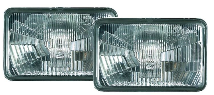 4" x 6" Halogen Conversion Headlamp Kit Includes 2 Lamps, Bulbs and Dust Boots ECE Approved