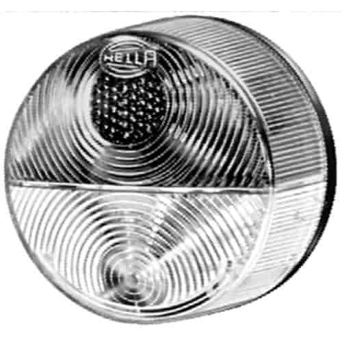 3185 Turn/Side Marker Lamp Round Red/Amber Lens Bulb Not Incl. ECE Approved