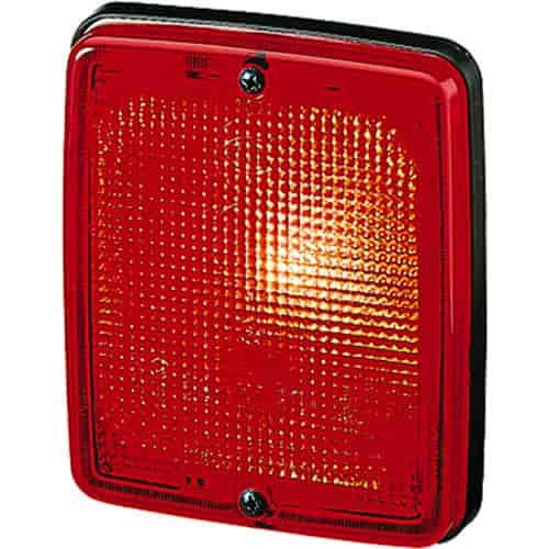 3236 Stop Lamp Rectangle Red Lens Flush Mount SAE Approved