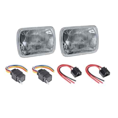 7" x 6" Rectangle Vision Plus Halogen Conversion SAE/DOT Headlamp Kit