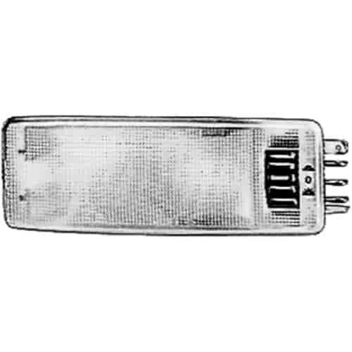 4252 Interior Lamp Rectangle Clear Lens w/Switch