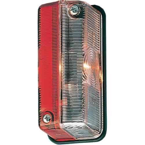 5020 Clearance Lamp Rectangle White/Red Lens Bulb Not Incl. ECE Approved