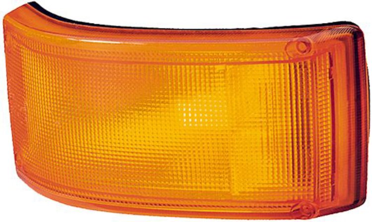 5604 Wraparound Turn Lamp Rectangle Amber Lens Front Bulbs Not Incl. SAE Approved