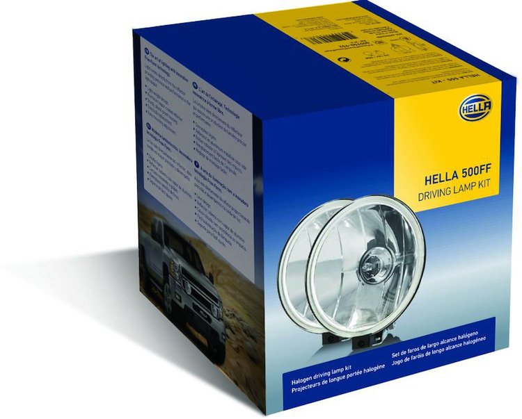 500FF Round Driving Light Kit Includes 2 Halogen Driving Beam Lights