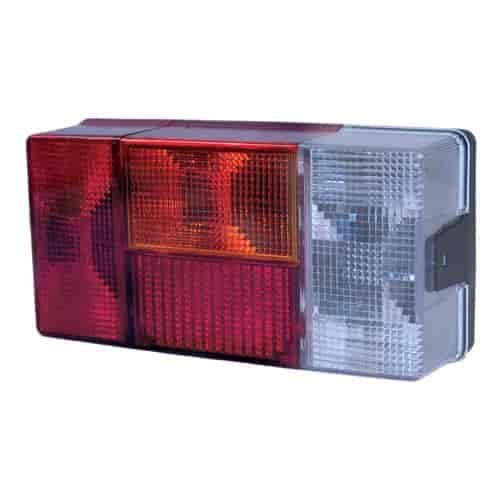 6040 Multifunction Lamp RH Passenger Side Rectangle Clear And Red Lens 24V ECE Approved