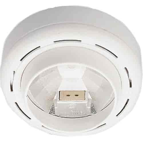 6047 Interior Lamp Round White Housing 12V White Lens Supersedes To PN# 62674