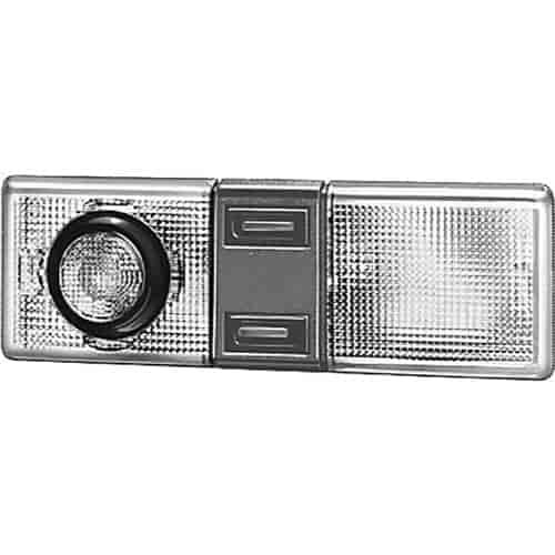 6038 Interior Lamp Rectangle Clear Lens w/Spot Light And Switches