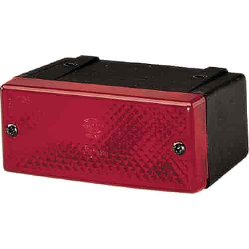 6609 Rear Fog Lamp Rectangle Red Lens ECE Approved