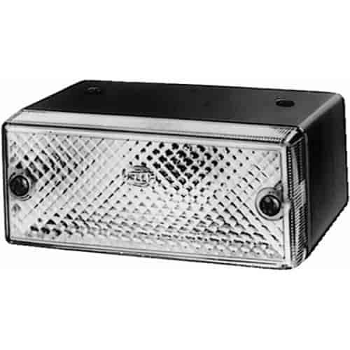 6609 Reverse Lamp Rectangle White Lens Bulb Not Incl. ECE Approved