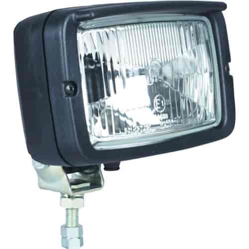 7145 Headlamp Rectangle 148x84mm Clear Lens Black Housing High/Low Beam w/Position Lamp Bulb Not Incl. ECE Approved