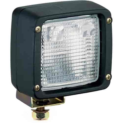 Ultra Beam Halogen Work Lamp Square Clear Lens Black Housing Close Range 12V 55W Qty. 24