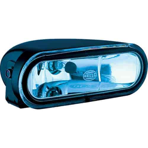 FF 75 Driving Lamp Oval Blue Lens Black Housing Upright And Pendant Mounting Incl. Lamp/12V 55W Bulb/Mounting Hardware