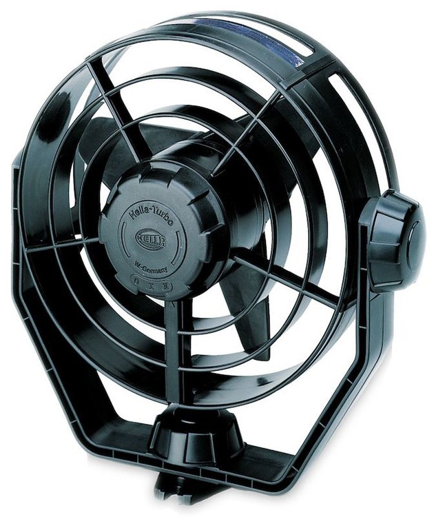 FAN TURBO 2-SPEED 12V BLK