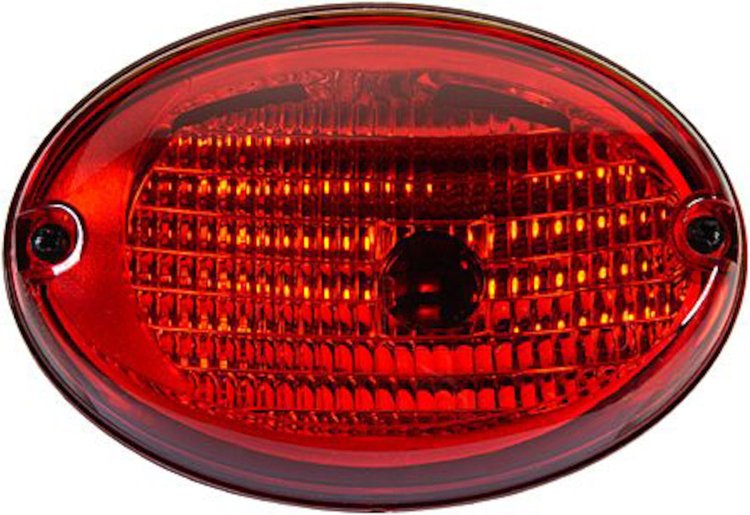 3130 Series Agroluna Stop/Turn Lamp with Red Lens [Universal Surface Mount]
